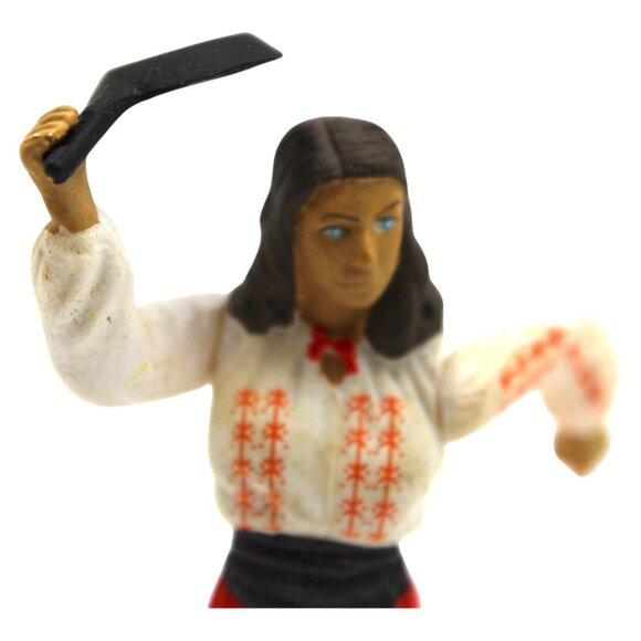 Indiana Jones Marion Ravenwood Collectible Figure Raiders Ark Frying Pan Red Pan - Picture 7 of 7